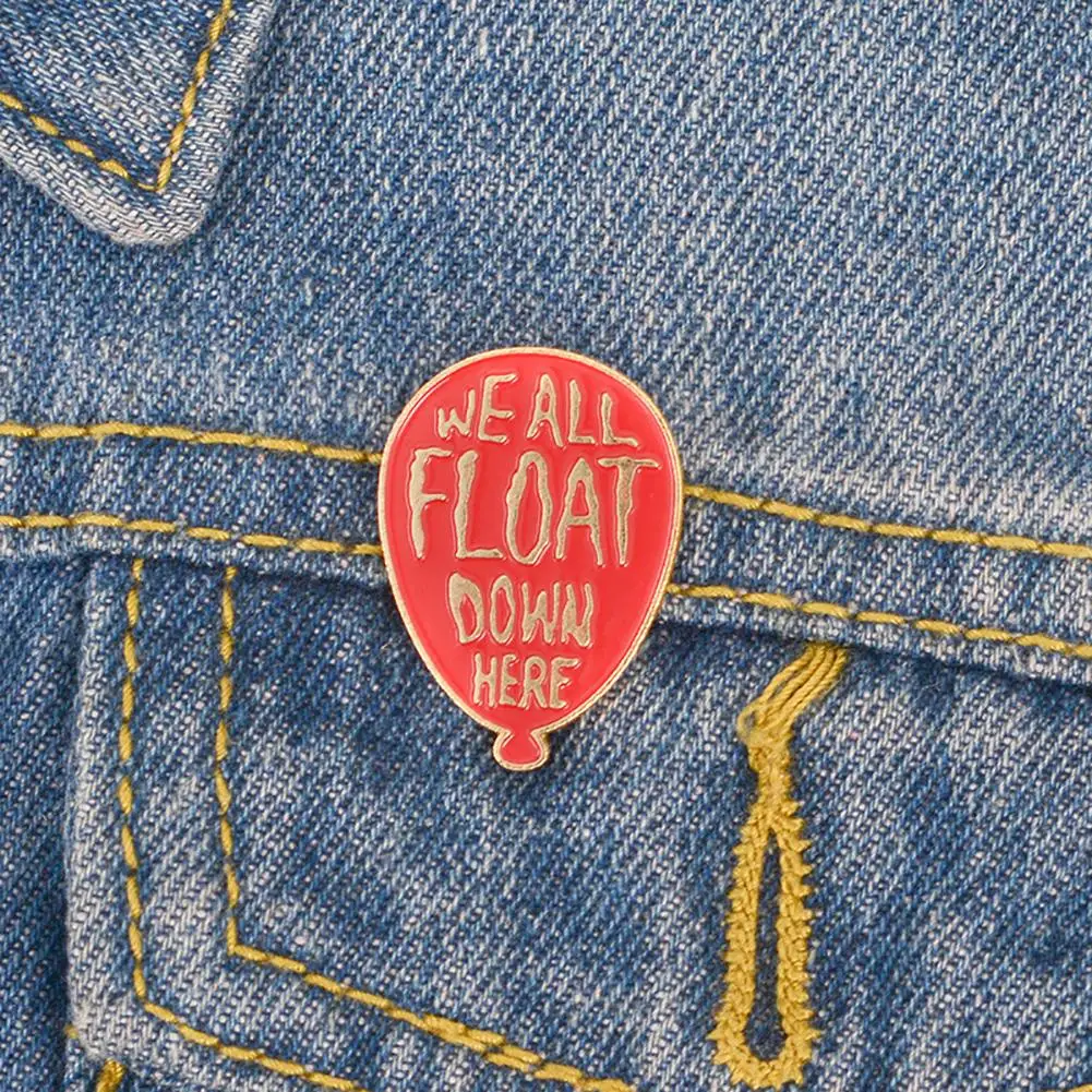 Cartoon Balloon Letters Enamel Brooch Pin Denim Jacket Collar Bag Badge Decor | Украшения и аксессуары