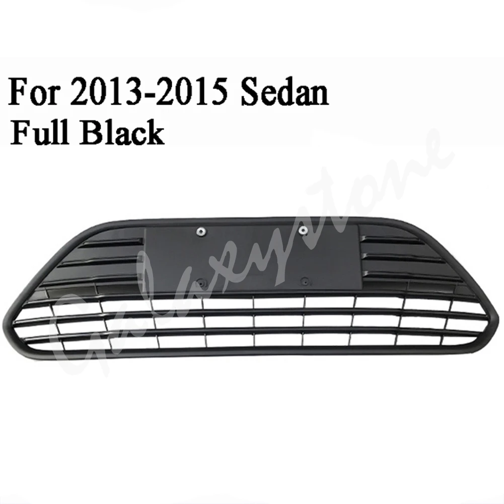 13-15 Sedan BLK Передний бампер для пчелиных сот Нижняя решетка для Ford Focus хэтчбек седан 2009 2010 2011 2012 2013 - Цвет: 13-15 Sedan BLK