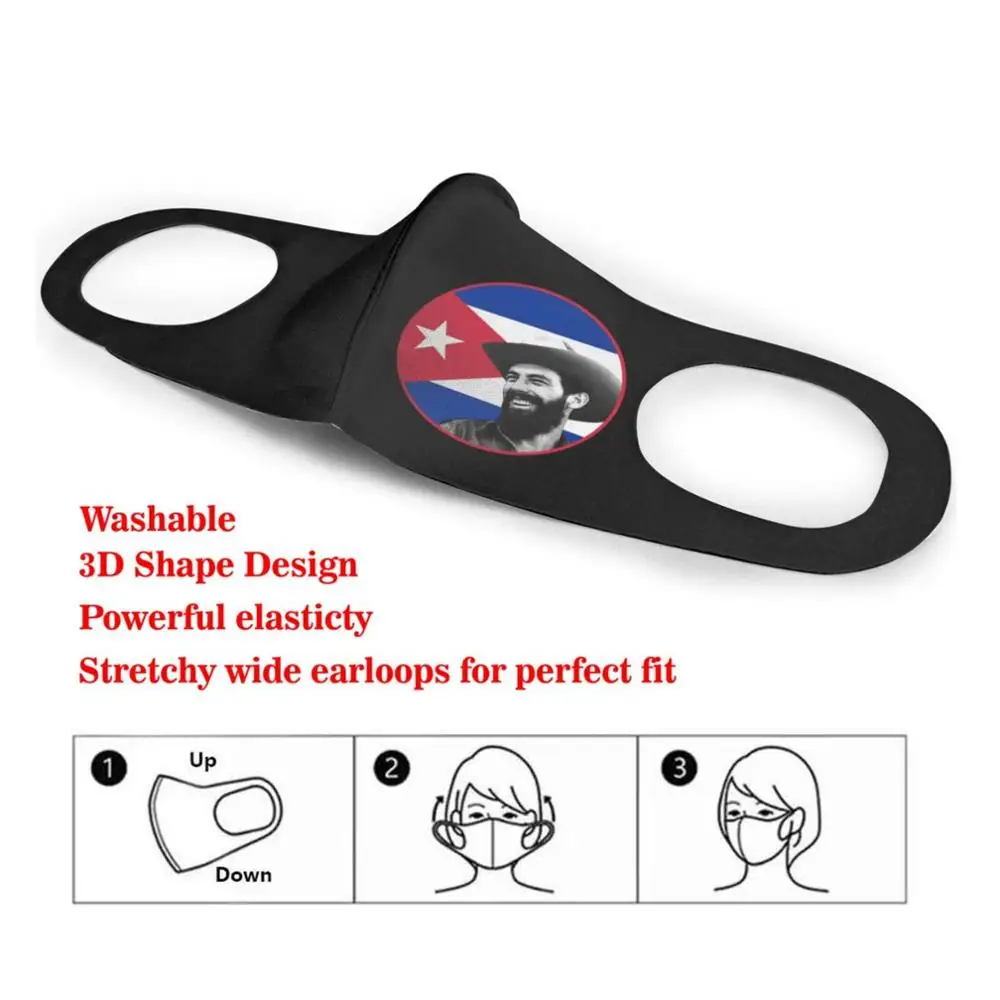 Маска для лица с изображением кубинского флага героя кубинской любви детей