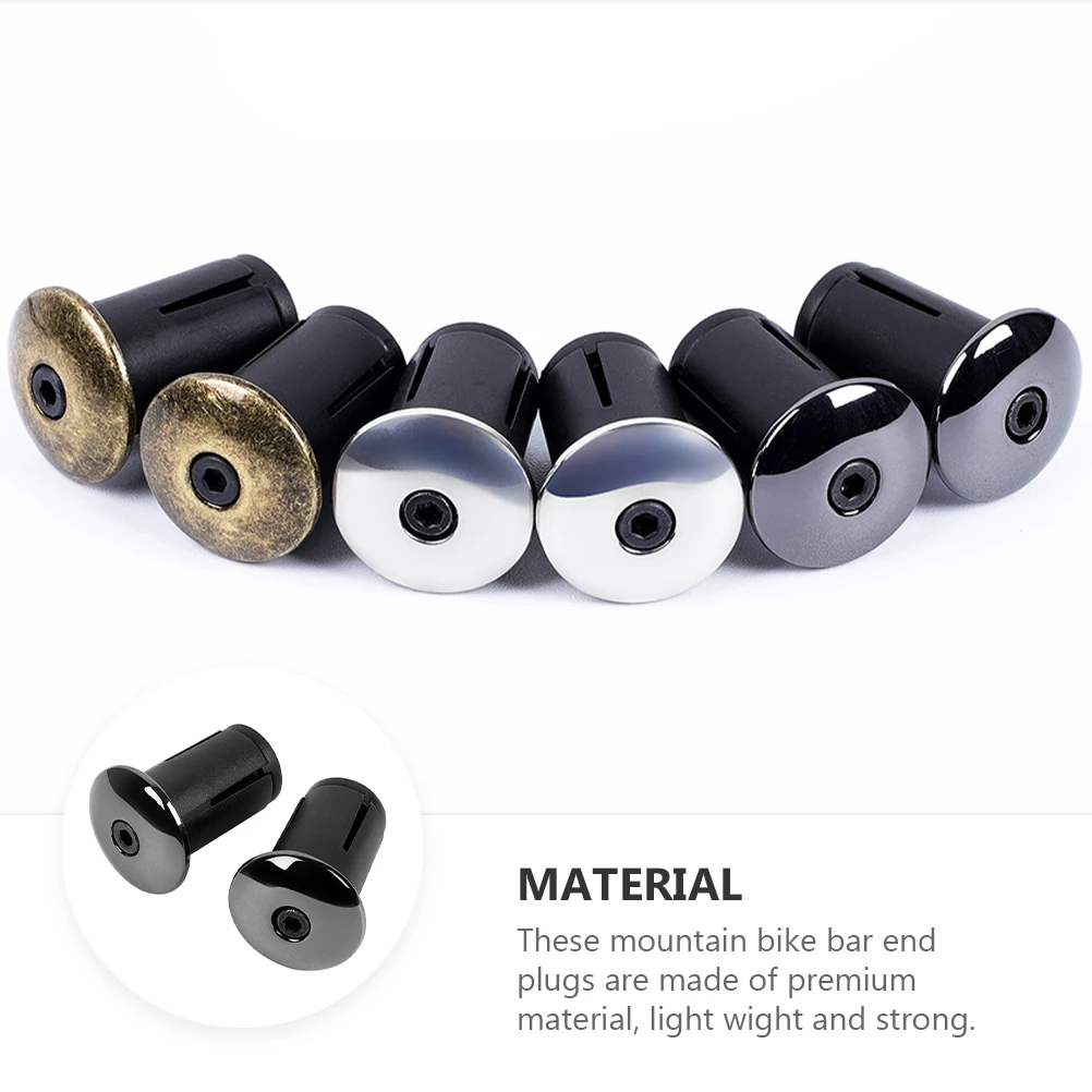 

4pcs Bike Handlebar End Plugs Andle Grip Bar End Stoppers Handlebar Plugs