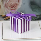 20 штук розового и фиолетового цветов красный коробка подарка упаковывая картонный для печенья Craker, упаковочная коробка для подарочные коробки для вечеринок с лентой