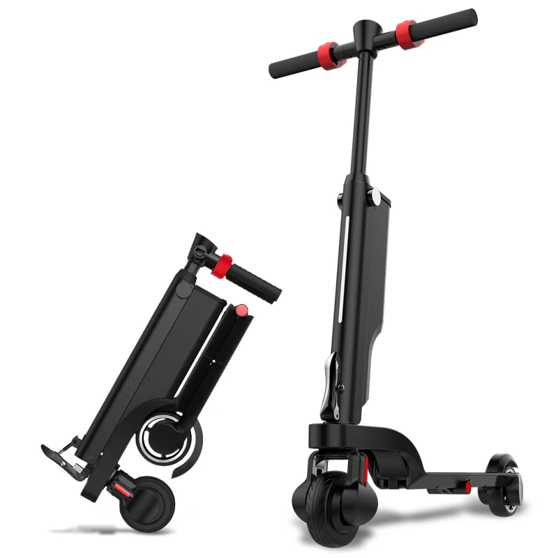 Smart folding black electric scooter E- Scooter with Bluetooth Speaker,USB charging port, APP control,LCD,Headlight