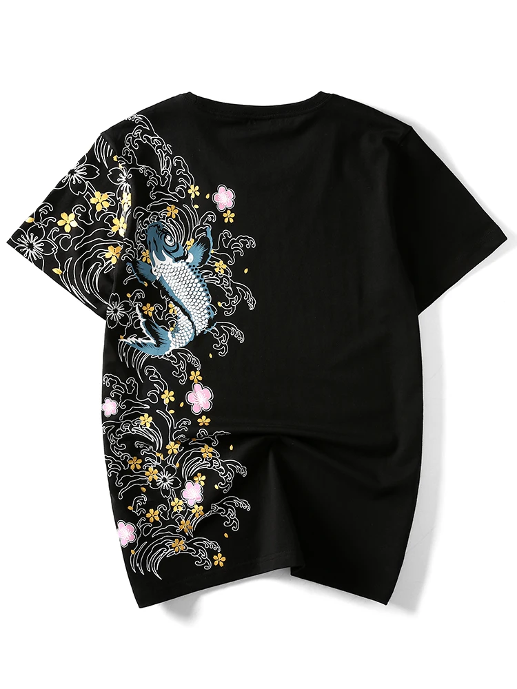 

Китайские свободные футболки, модная удобная забавная футболка Джокера для отдыха, мужская хлопковая Винтажная футболка, мужская одежда ...