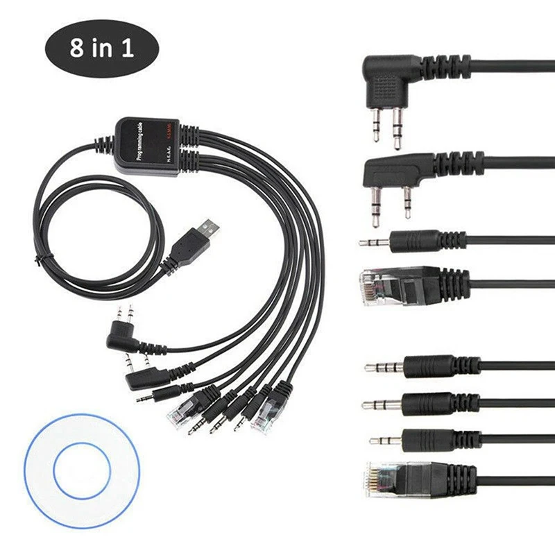Высококачественный Практичный Прочный 8 в 1 USB кабель для программирования