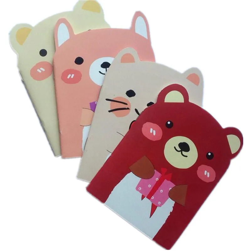 free shipping40packs/lot Creative Stationery Kawaii And Cute Bear Animal Notepad Notebook Book Baby For Cartoon Portable | Канцтовары