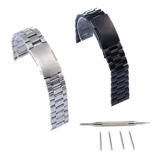 Ремешок из нержавеющей стали 22 мм для Fossil Q Founder 2 0 Marshal Wander Pebble Time Steel/Moto 360 |