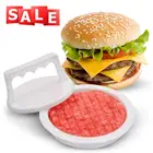 Пресс для гамбургеров круглой формы, 1 комплект, пресс для пищевого пластика, приготовление бургеров, мяса, говядины, бургеров, форма для кухни инструмент