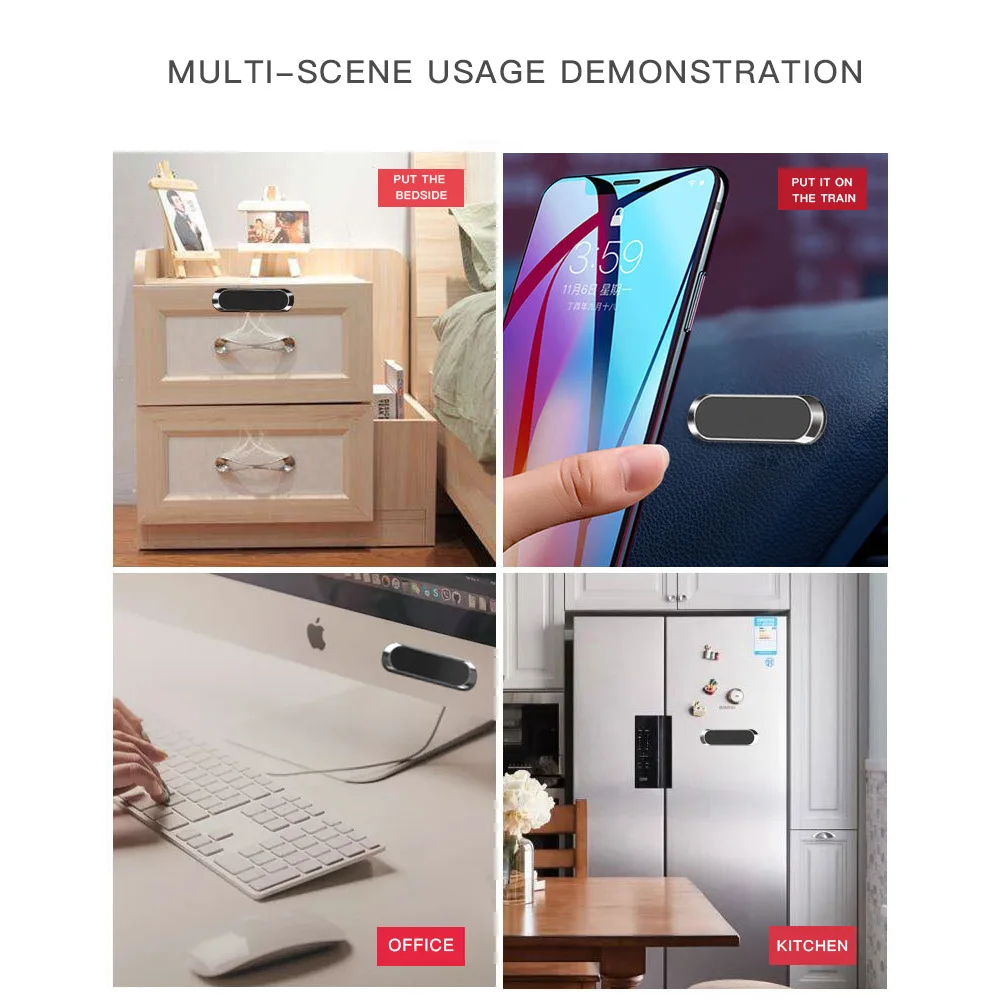 

Magnetic Phone Bracket Mini Size Phone Mount Self-adhesive Magnetic Phone Bracket for Auto Car Phone Holder In Car Accessories