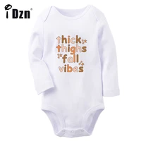 idzn thick thighs fall vibes baby boys fun rompers baby girls cute bodysuit infant long sleeves jumpsuit newborn soft clothes