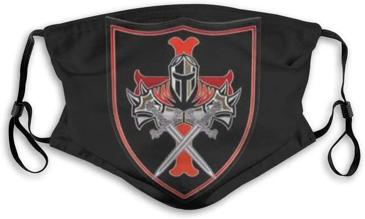 

Creative Design Knights Templar Cross Shield Printed Washable Reusable Fabric Face Mask