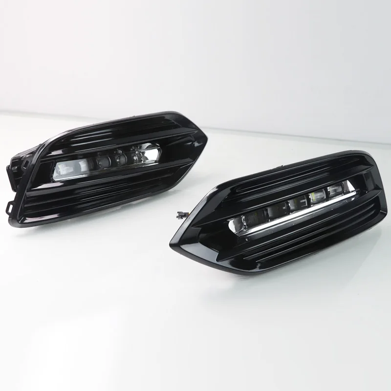 White Yellow Blue СВЕТОДИОДНЫЙ DRL для Honda hr-v HR-V Vezel дневного света противотуманная фара с желтым поворотным сигналом - Цвет: White Yellow Blue