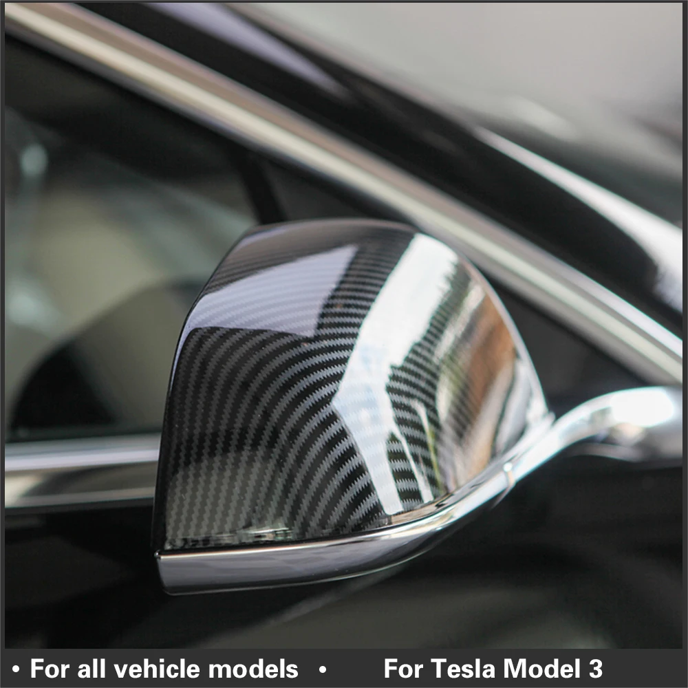 Чехол для бокового зеркала автомобиля Tesla Model3 чехол из АБС углеродного волокна