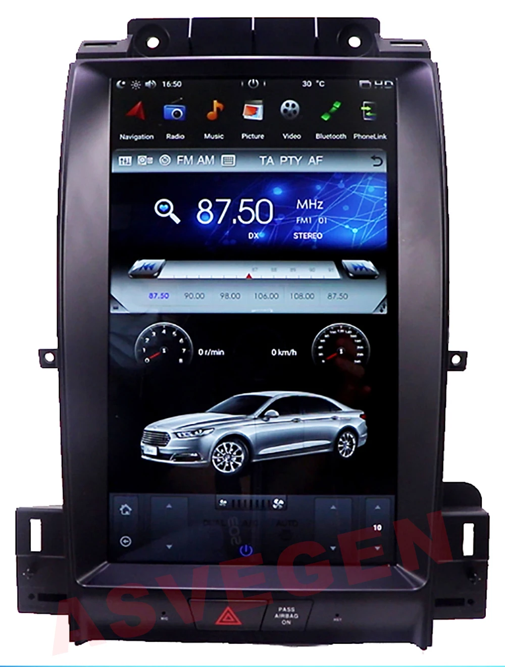 Автомобильный радиоплеер 13 3 дюймов с экраном Tesla Android 9 0 для Ford Taurus стерео