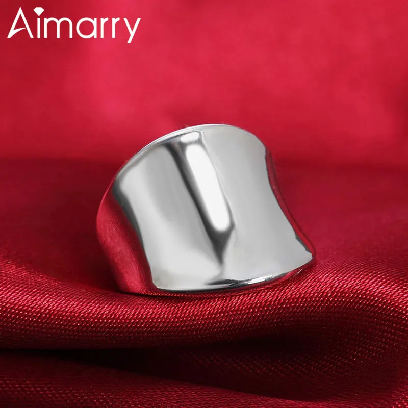 

Aimarry 925 Sterling Silver Pull Finger Ring For Women Men Charm Gift Party Engagement Wedding Fashion Jewelry