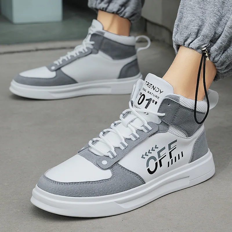 Skateboarding Shoes Men Outdoor Sports and Leisure Footwear Male Hard-wearing Zapatillas White Autumn 2021 New Mens Sneakers