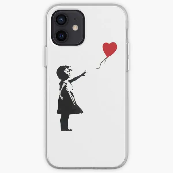

Чехол для телефона Banksy Girl с воздушным шаром для iPhone X XS XR Max 6 6S 7 8 Plus 11 12 13 Pro Max Mini 5 фотографий рисунок мягкий