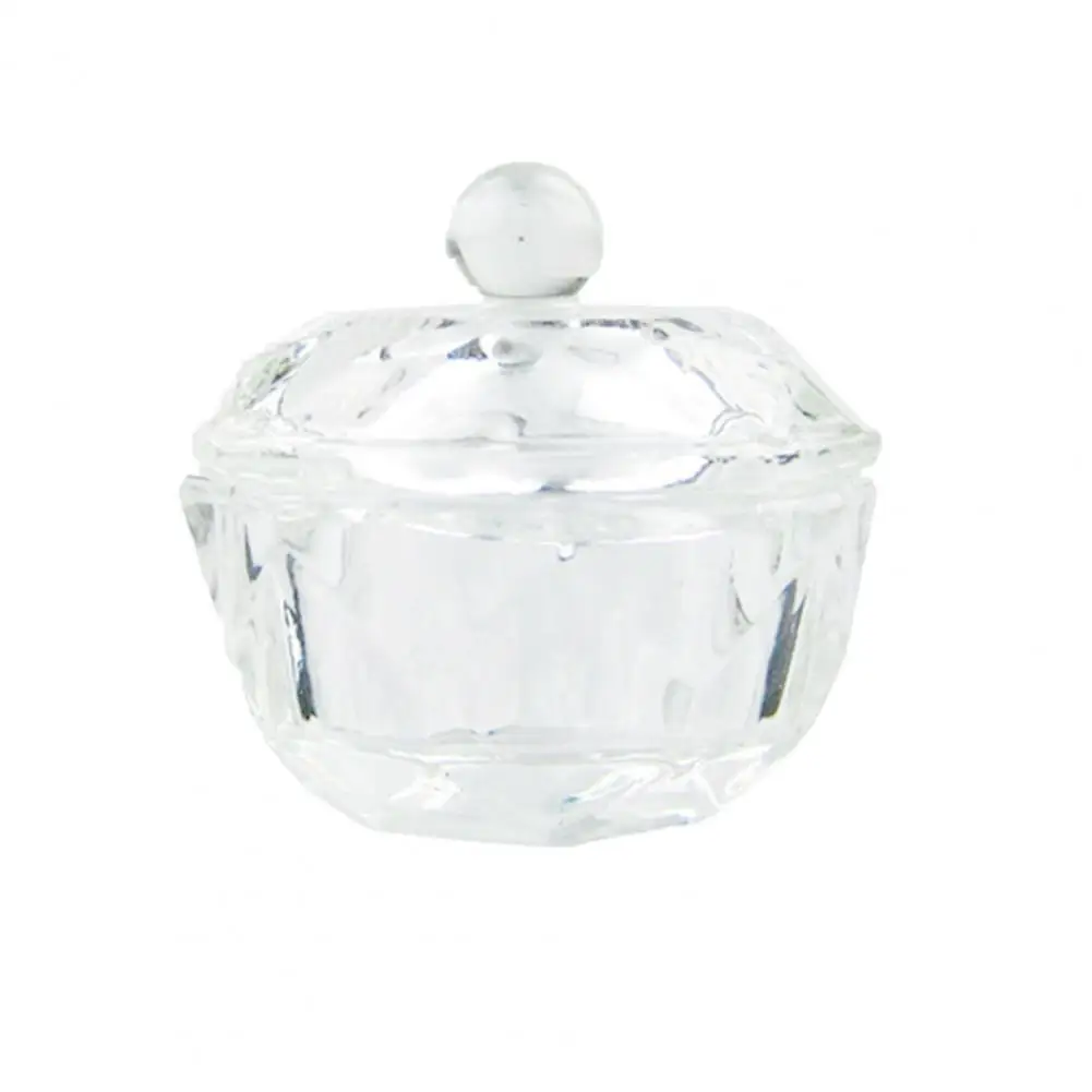 

Powder Dappen Dish Good Glassware Compact Powder Dappen Dish Bowl for Home Liquid Dappen Dish Clear Nail Art Dish