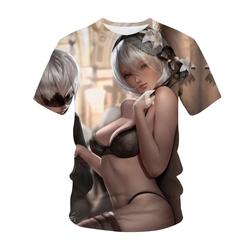 

2021 Summer New Arrivals Men's and Women's T-Shirts 3D Printing Japanese Anime Fashion Children's Harajuku Short-Sleeved Top