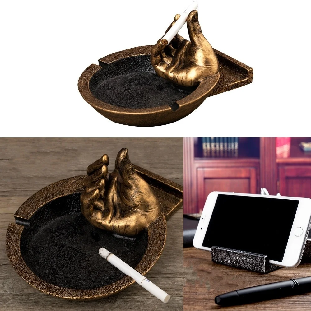 

Creative Ashtray Retro Ornaments Creative Office Home European Mobile Phone Holder Tablet Stand