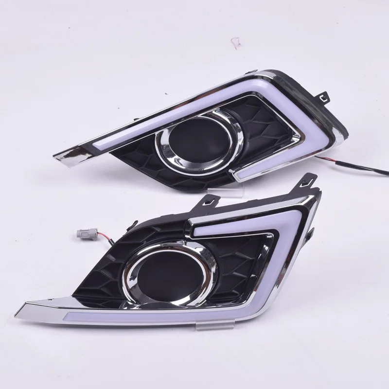 car-styling For Nissan Sentra 2016 2017 LED driving DRL with Daytime Running Light style Daylight Fog Head Lamp | Автомобили и