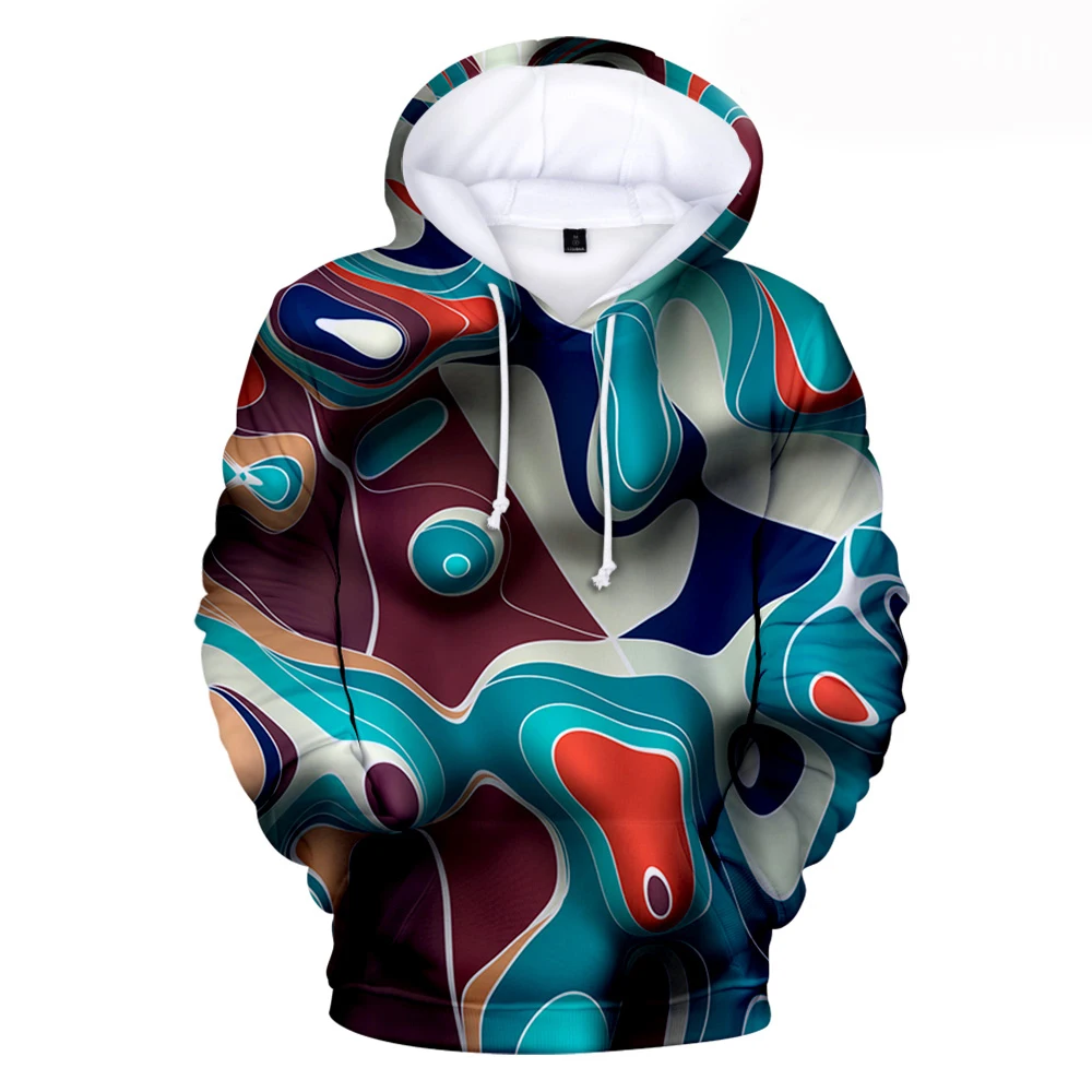 Красочные толстовки с капюшоном для мужчин/женщин толстовка и 3D принтом