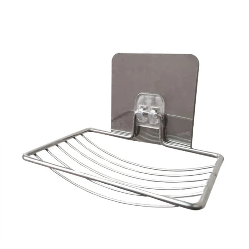 

Wall-mounted Storage Shelf Stainless Steel Soap Holder Soap Saver Sponge Holder Easy to Clean Strong Rustproof Durable