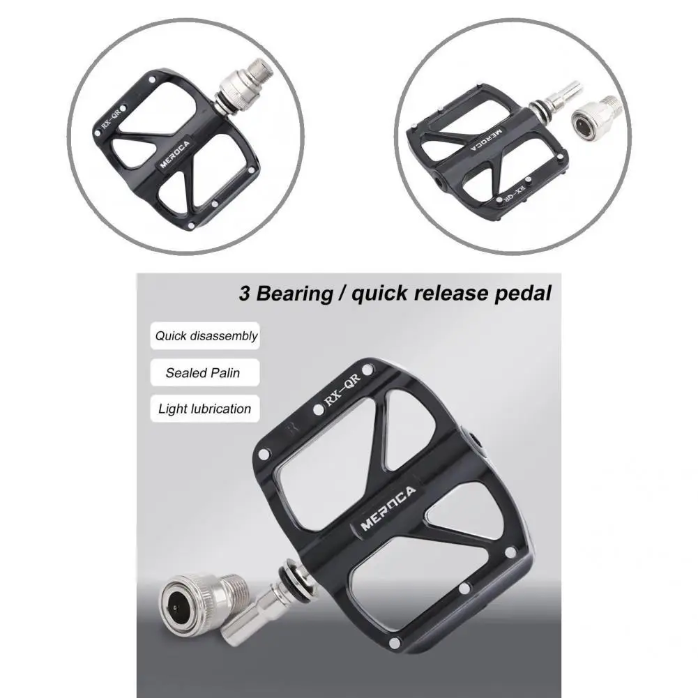 

Stable 1 Pair Helpful Easily Disassembe Bike Pedals Aluminum Alloy Pedals High Strength for Outdoor