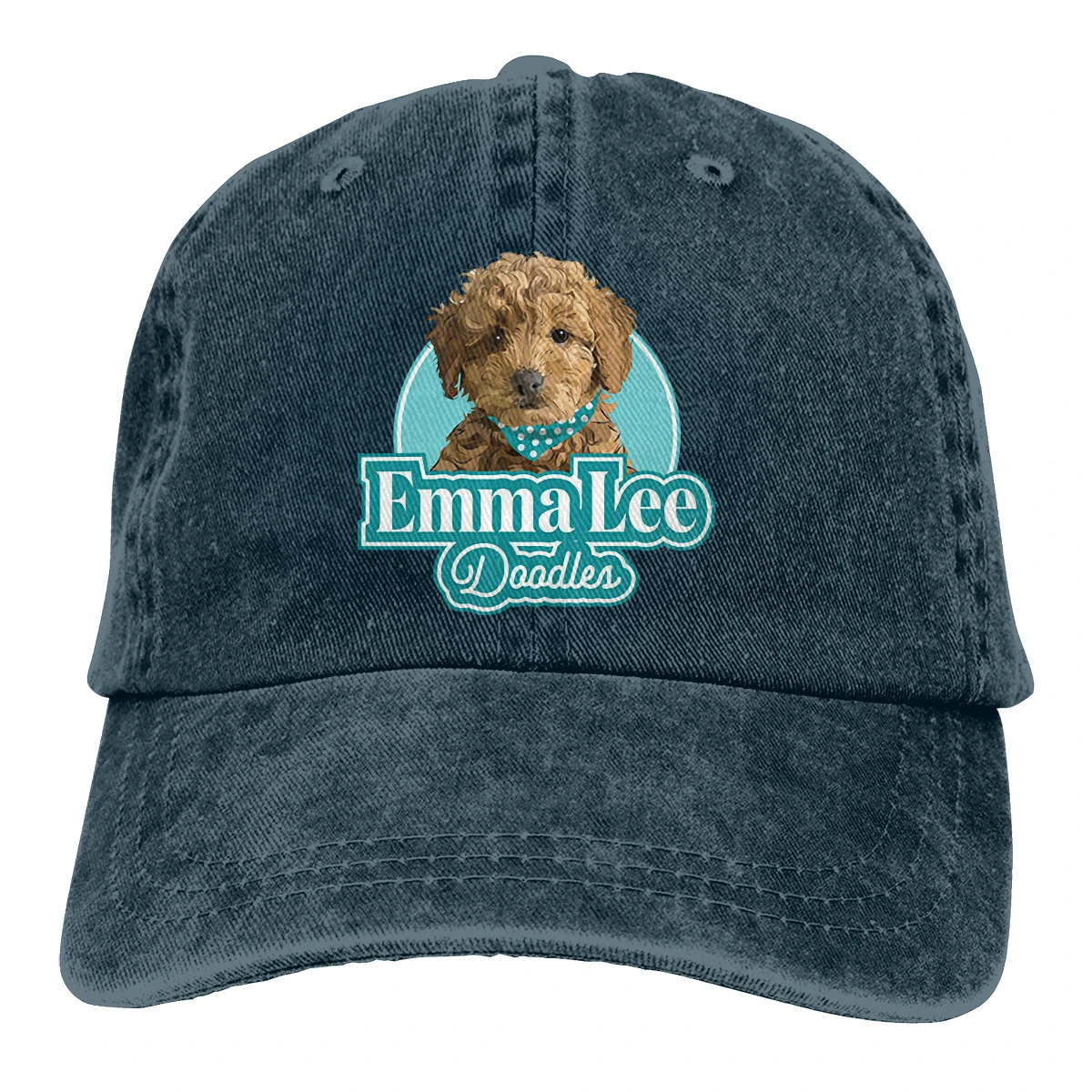 

Goldendoodle Dog man's womans Retro Washed Cowboy hat Trucker Hat