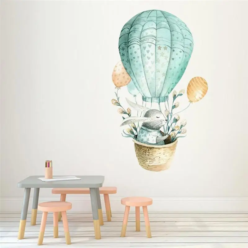 1 шт. мультяшный кролик на воздушном шаре креативный стикер самоклеящаяся