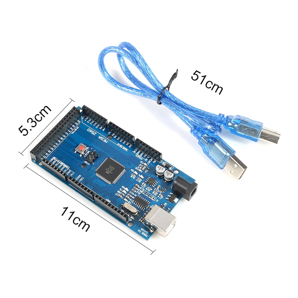 МЕГА 2560 R3 плата ATmega2560 ATMEGA16U2 + USB кабель совместим с Arduino Eletronic Hot|Аксессуары для