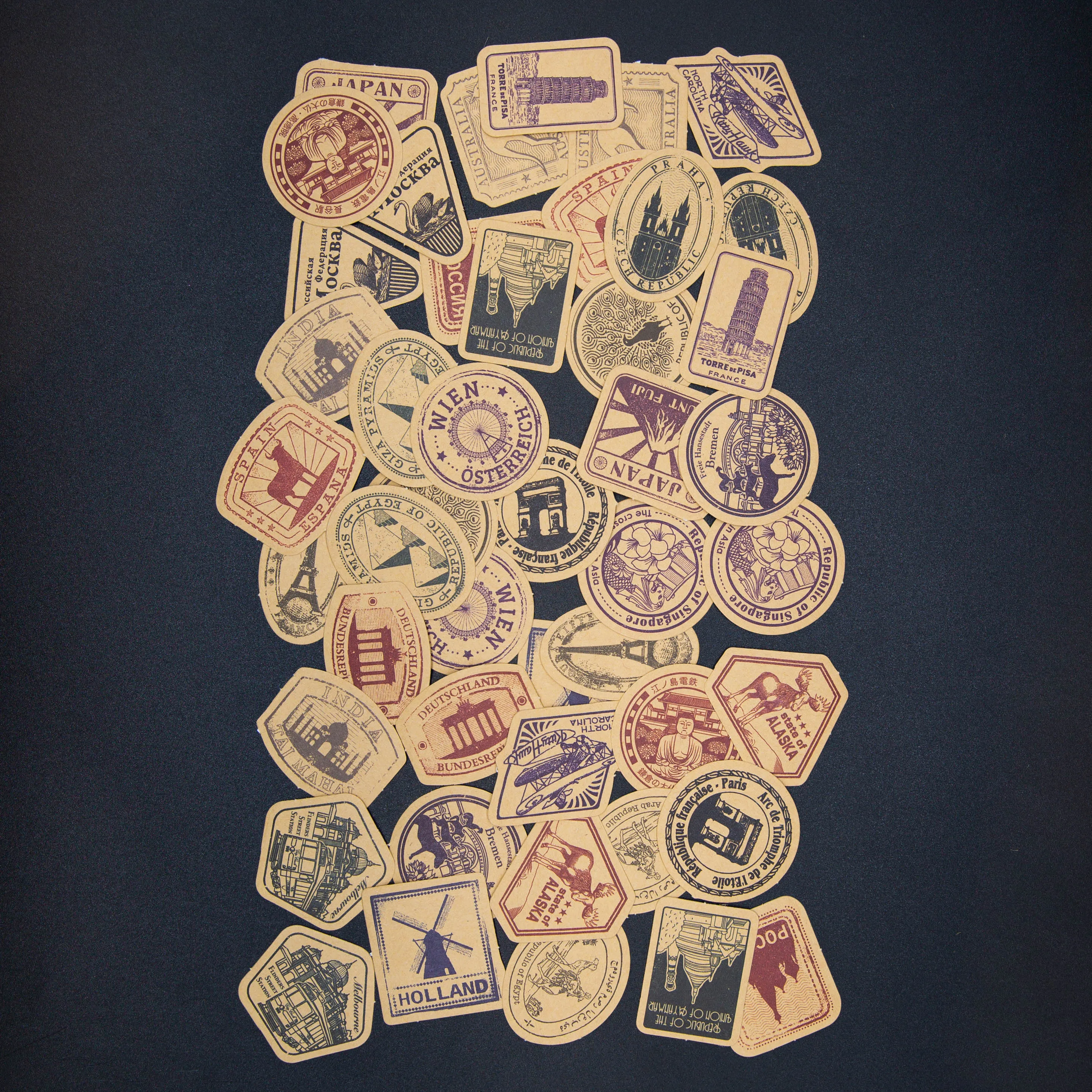 45 шт. канцелярские наклейки винтажные милая наклейка пакет бумажных наклеек для