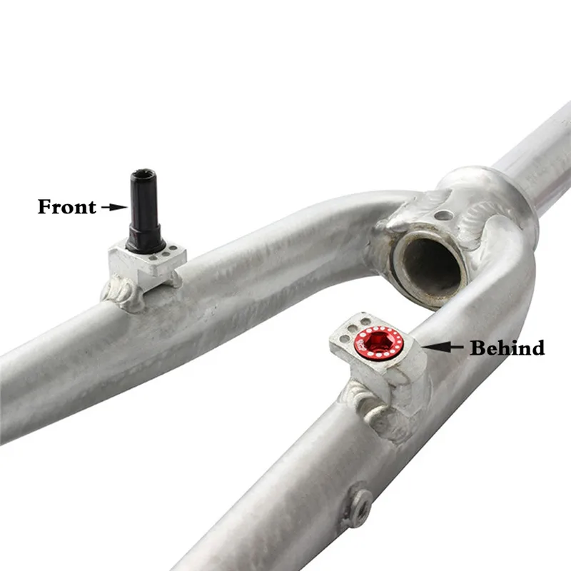 New 4PCS Mountain Bike Brake Screw Nut Aluminum Alloy V Brake Screw M10 Ultra-light Installation Head Cap Bolts Nuts Turn Buckle