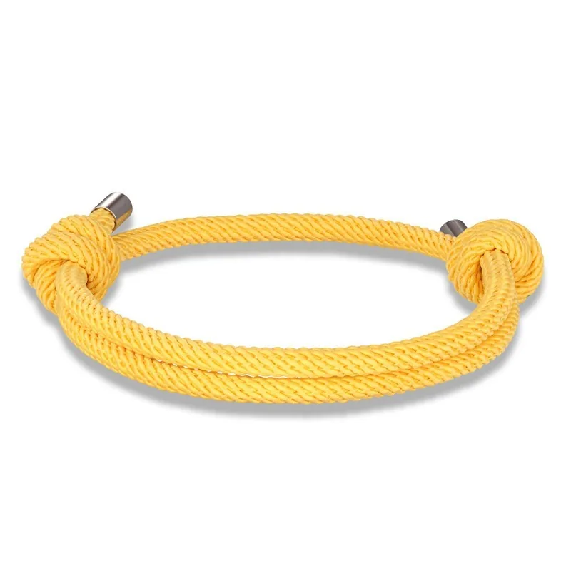 

Cool Simple Color Milan Rope Adjustable Stainless Steel Bracelet Anchor Style Benmingnian Red Rope