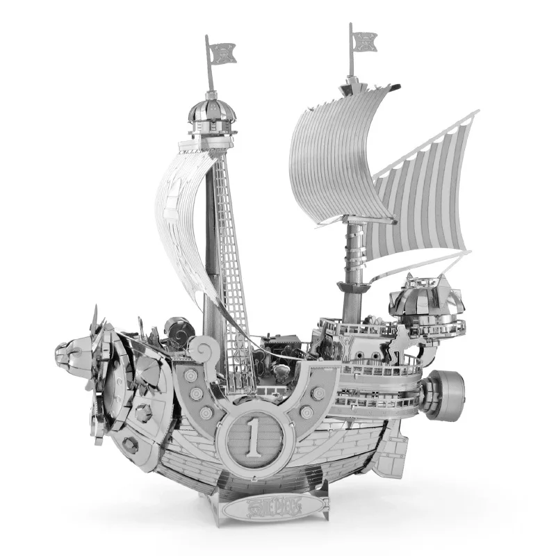 One Piece Puzzle della Going Merry di metallo con taglio laser 3