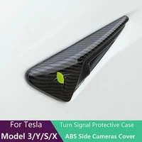 for tesla model 3 model y camera side wing panel cover spoiler dust cover decoration modification model s model x accessories