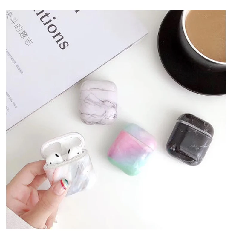 Мраморный чехол для Airpods 2 или 1 Apple Airpod чехол|Аксессуары наушников| |