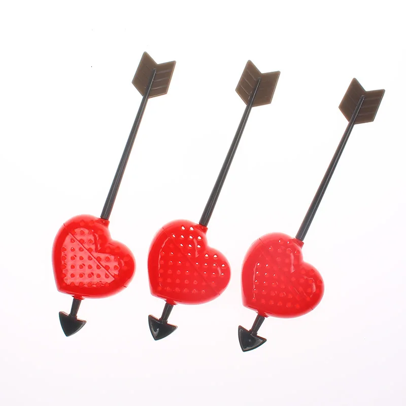 1 шт., набор чайных пакетиков для заварки чая, чайная ложка с фильтром Love Heart, кухонный пластиковый органайзер, диффузор, подарок на день Святого Валентина