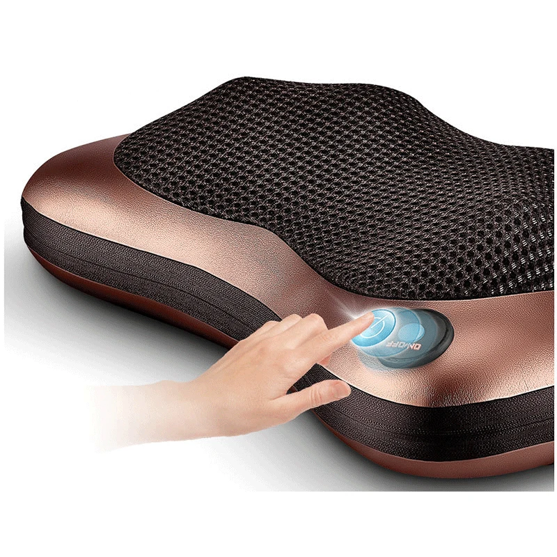 Электрическая Массажная подушка для автомобиля и дома шиацу терапия Вибрирующая