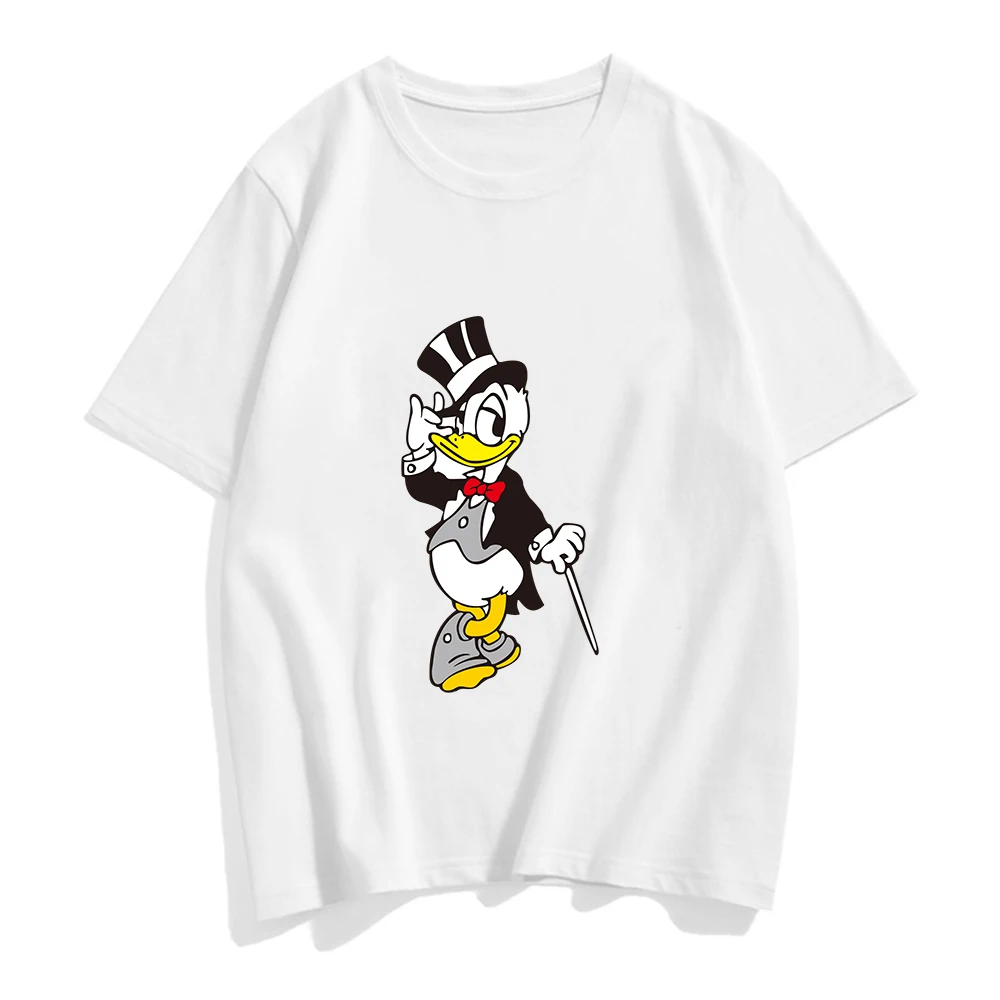 

Donald Duck The Magician T Shirts Disney Women Clothing Tops Summer Lady Fashion White Tees Tops 2021 Female Casual Tshirt