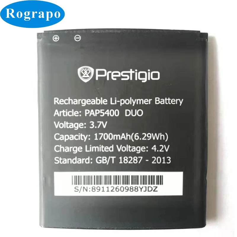 3,7 V 1700mAh сменная батарея для Prestigio PAP5400 PAP 5400 DUO PAP5400DUO Bateria батареи для мобильных телефонов