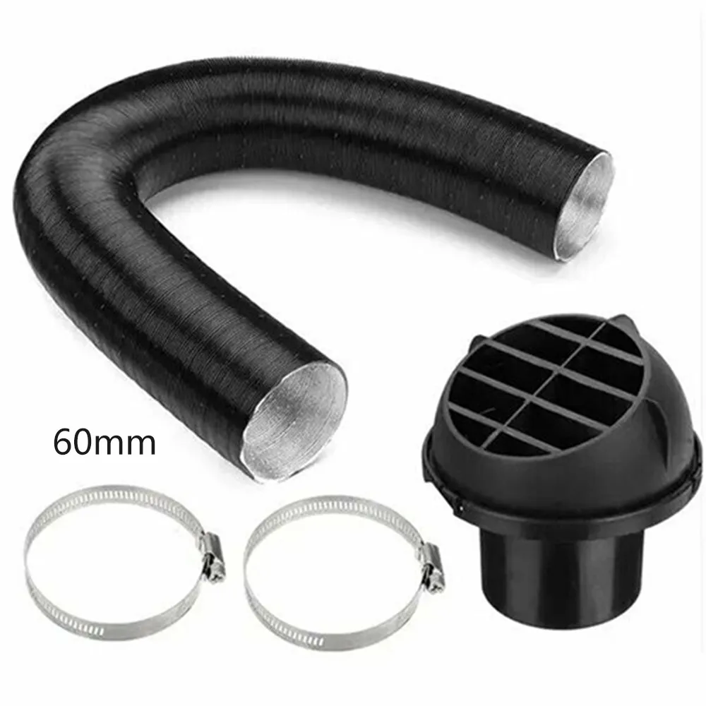 

60mm Heater Pipe Duct Air Vent Black Duct For Webasto Eberspacher Heater