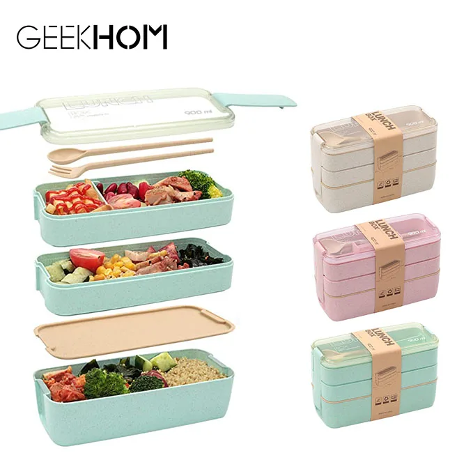 Bento Lunchbox для детей коробка школьных бенто японский портативный контейнер еды