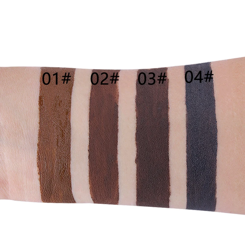 4 цвета воздушная подушка крем для бровей стойкий без цветения с кистью клей