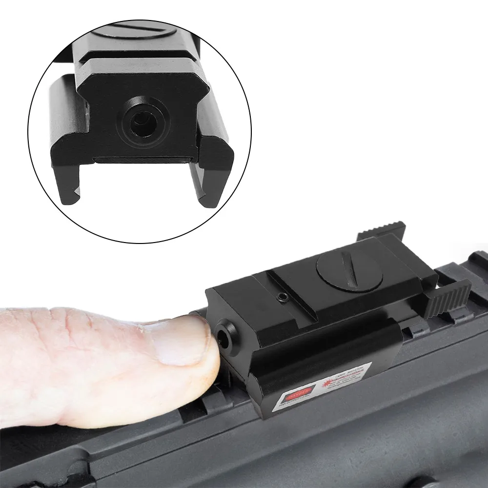 Tactical Red Laser Sight Scope with 20mm Picatinny Weaver Hunting Rail For Rifle Pistol Handgun Gun Dot | Спорт и развлечения