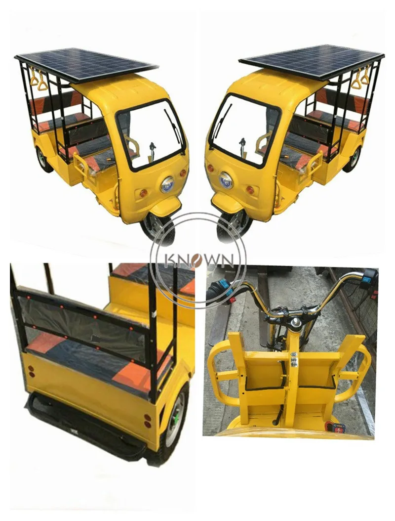 6 7 пассажиров взрослых электрических трехколесных велосипедов транспортного