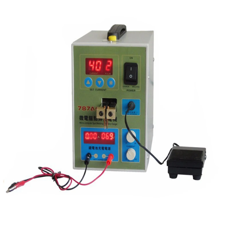 Микрокомпьютер для аккумулятора устройство сварки с педалью MCU 787A + зарядное