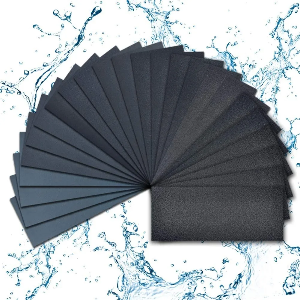

25pc Sandpaper Set 2000/2500/3000/5000/7000 Grit Sanding Paper Water/Dry Abrasive SandPapers For Wood Metal Polishing Automotive