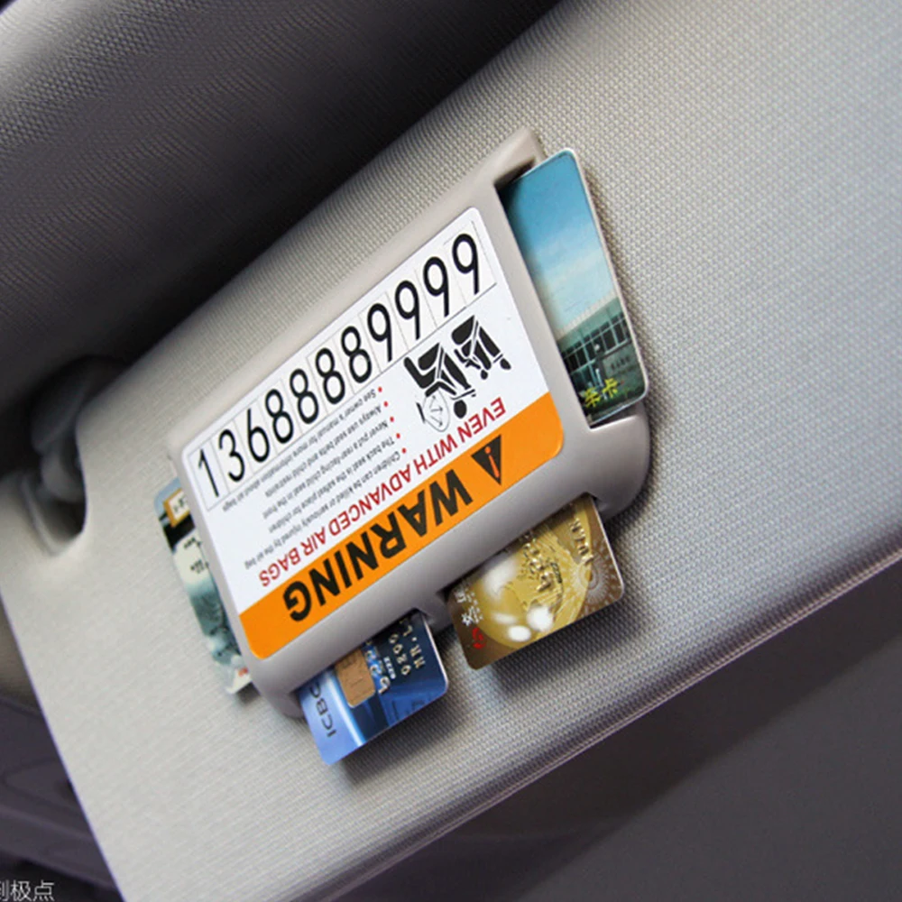 Автомобильный Органайзер с солнцезащитным козырьком держатель для карт со