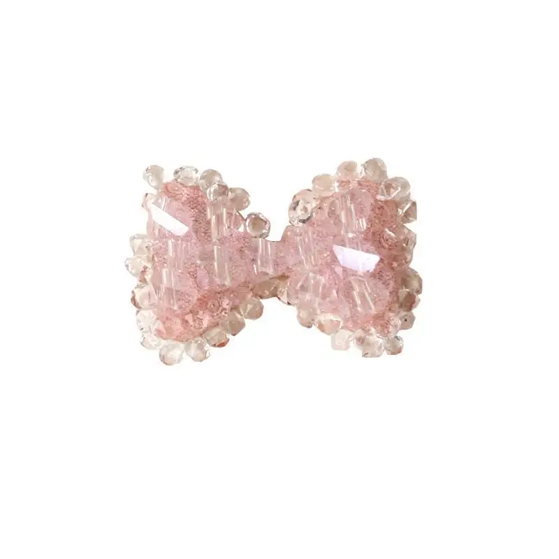 

2021 New Bow Nail Art Jewelry Crystal Butterfly Handmade Full Rhinestone Mickey Head Nail Decoration Diamond Accessories 5pcs