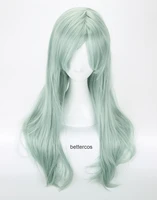 the seven deadly sins elizabeth liones cosplay wig long light gray green heat resistant synthetic hair wig wig cap